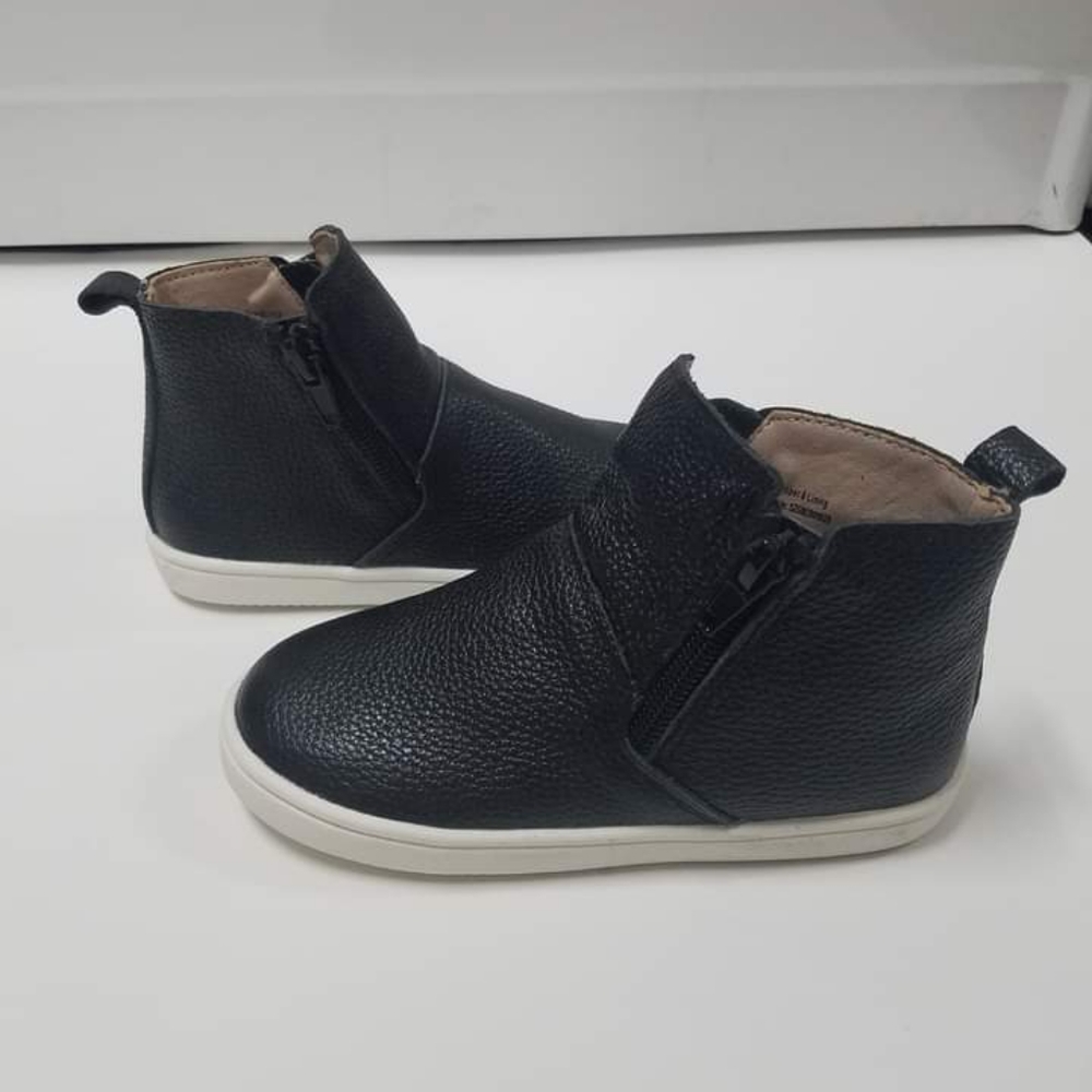 Monkey Feet Black Side Zip Boots